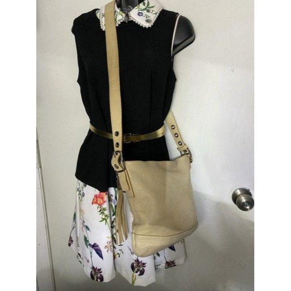 coach beige leather cross body bag - Picture 5 of 8